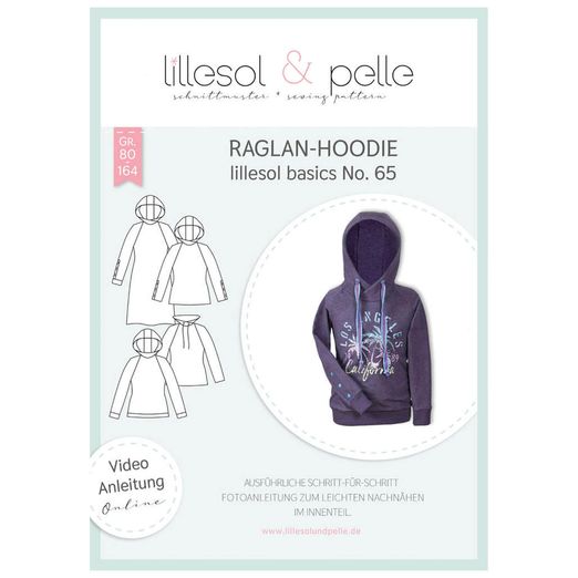 Raglan-Hoodie - lillesol basic No.65 - Papierschnittmuster