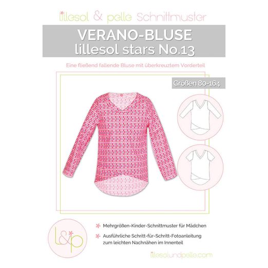 Verano-Bluse - lillesol stars No.13 - Papierschnittmuster