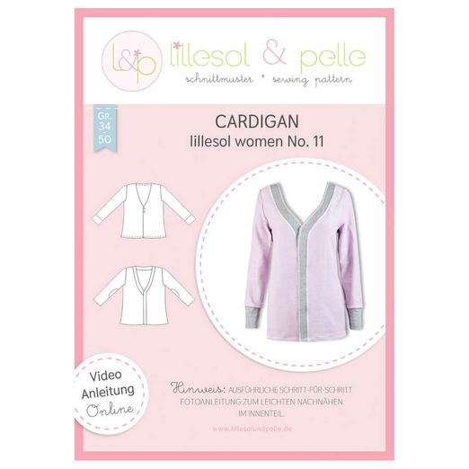 Cardigan - lillesol women No.11 - Papierschnittmuster