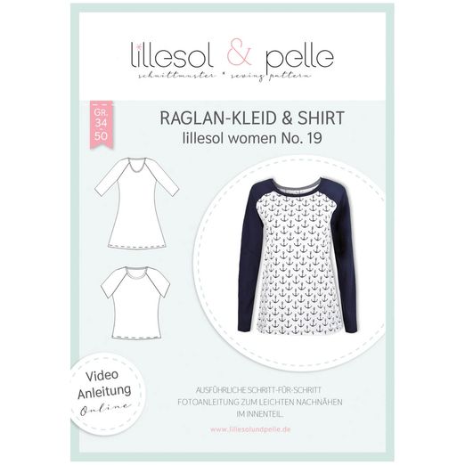 Raglan-Kleid & Shirt - lillesol women No.19 - Papierschnittmuster