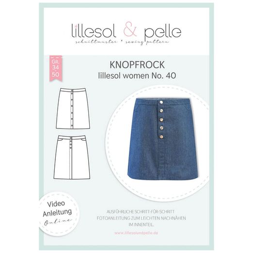 Knopfrock - lillesol women No.40 - Papierschnittmuster