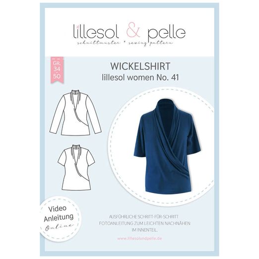 Wickelshirt - lillesol woman No.41 - Papierschnittmuster