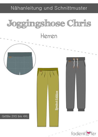 Herren Jogginghose - Chris - Papierschnittmuster