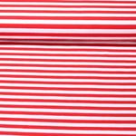 Jersey Kathrin gestreift - Weiß Rot