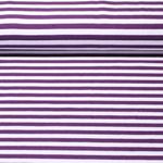 Jersey Kathrin gestreift - Weiß Lila