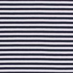 Jersey gestreift - Weiß Navy