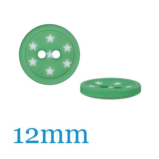 Bouton en polyester 2 trous 12mm