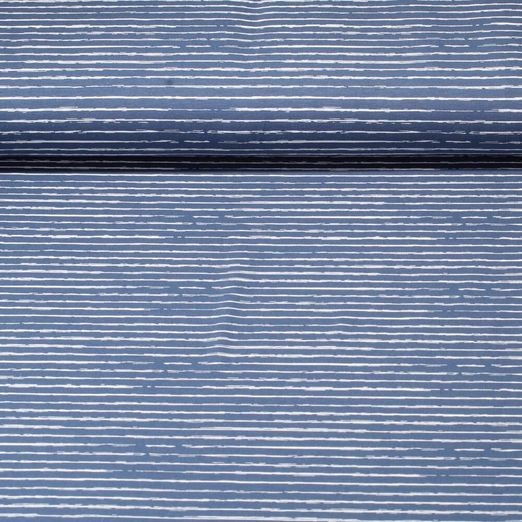 Jersey gestreift - Stripe Blau Weiss