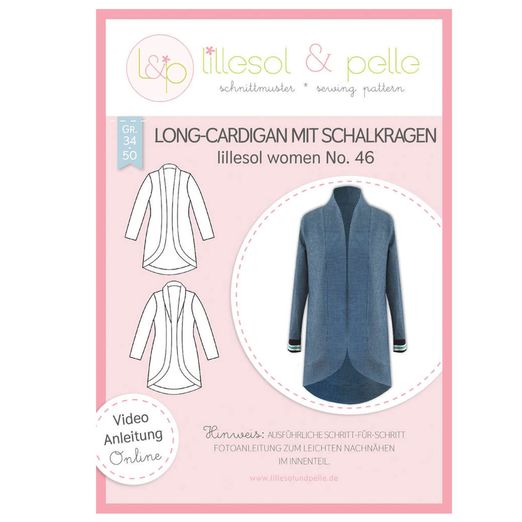 Longcardigan - lillesol women No.46 - Papierschnittmuster