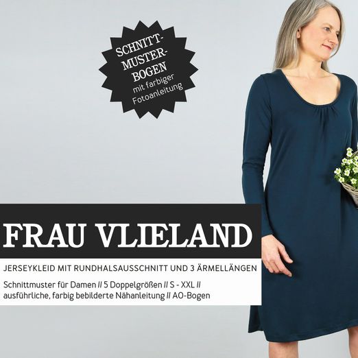 Jerseykleid - FRAU VLIELAND - Papierschnittmuster