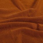 Frotté med stretch - enfärgad rostbrun