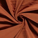 Mousseline - Triple épaisseur brun rouille
