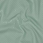 Beschichtete Baumwolle - Kleine Punkte Mint Weiß
