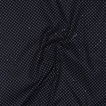 Beschichtete Baumwolle - Kleine Punkte Blau Weiß