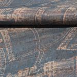 Kork bedruckt - Denim