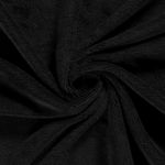 Tissu éponge - Uni noir