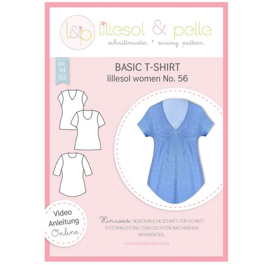 Basic T-Shirt - lillesol women No.56 - Papierschnittmuster