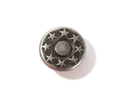 Jeans Nieten 9,4mm - 10 Stück - nickel antique Jeans Nieten 9,4mm - 10 Stück - nickel antique