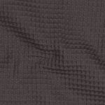 Waffelpique - gris foncé uni