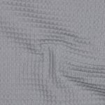Waffelpique - gris souris uni