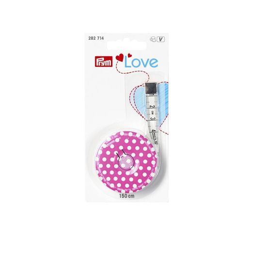 Ruban à mesurer PRYM Love Roll - rose - 150cm