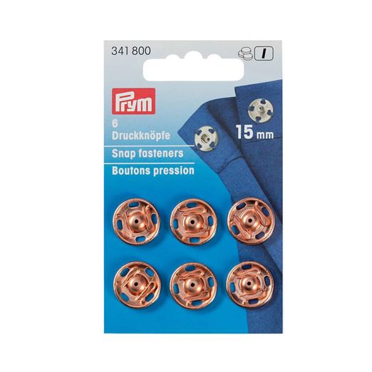 PRYM boutons-pression à coudre en rose gold