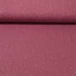 Baumwoll Musselin - Double Gauze Goldpunkte Lila