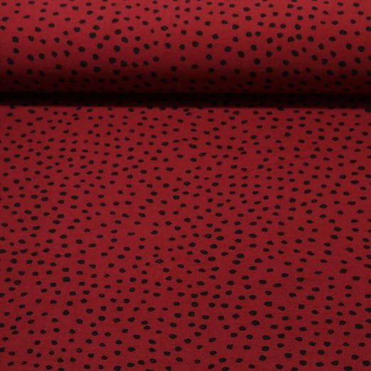 Modestoff - Bengaline Dots Beere Schwarz 