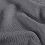 Coton mousseline - Gris foncé