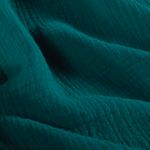 Coton mousseline - Pétrole