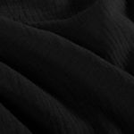 Coton mousseline - Noir