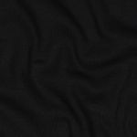 Bord-côte bio fin uni noir