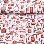 Bio Jersey - Digitaldruck Roboter Weiß