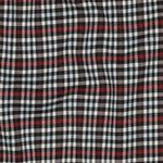 Mode stof - Tartan tern Navy og lyseblå