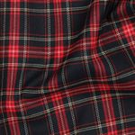 Modetyg - Skotskrutig Navy Röd