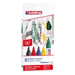 EDDING Textilmarker 4500 - Basic Colours - 5er Set -0