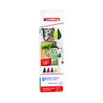 Stylo EDDING Textile 4600 - Couleurs de base - Lot de 5-0