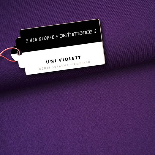 Albstoffe Performance Kollektion - Uni Violett