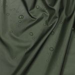 Tecido do impermeável - verde garrafa liso repelente de água