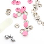 Boutons-pression Anorak Couleur 15mm avec outil  - 10 pièces-1