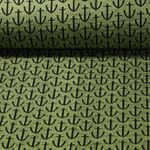 Jacquard Jersey - Hamburger Liebe Ahoy 3D Anker KNIT Grün