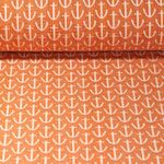 Jacquard Jersey - Hamburger Liebe Ahoy 3D Anker KNIT Orange