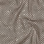 Beschichtete Baumwolle - Kleine Punkte Sand Weiß
