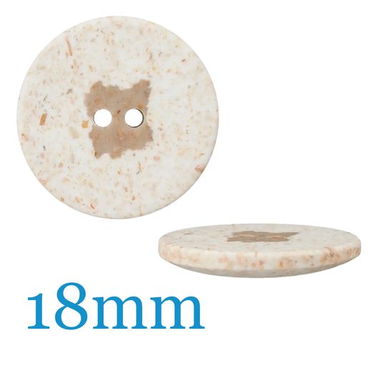 Bouton polyester - 2 trous - 18mm