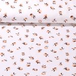 Bio Jersey - Äpfel Ecru Braun