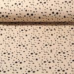 Baumwolle Musselin - Kleine Punkte Beige Glatte Struktur