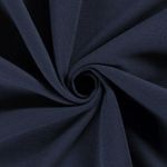 Vaffeljersey - ensfarvet navy dobbeltlag