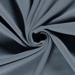 Vaffeljersey - Ensfarvet jeansblå dobbeltlags