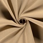 Vaffeljersey - Ensfarvet Beige Dobbel Lag