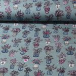 Swafing Sommersweat All my Flowers by Lila-Lotta Grün Snaply